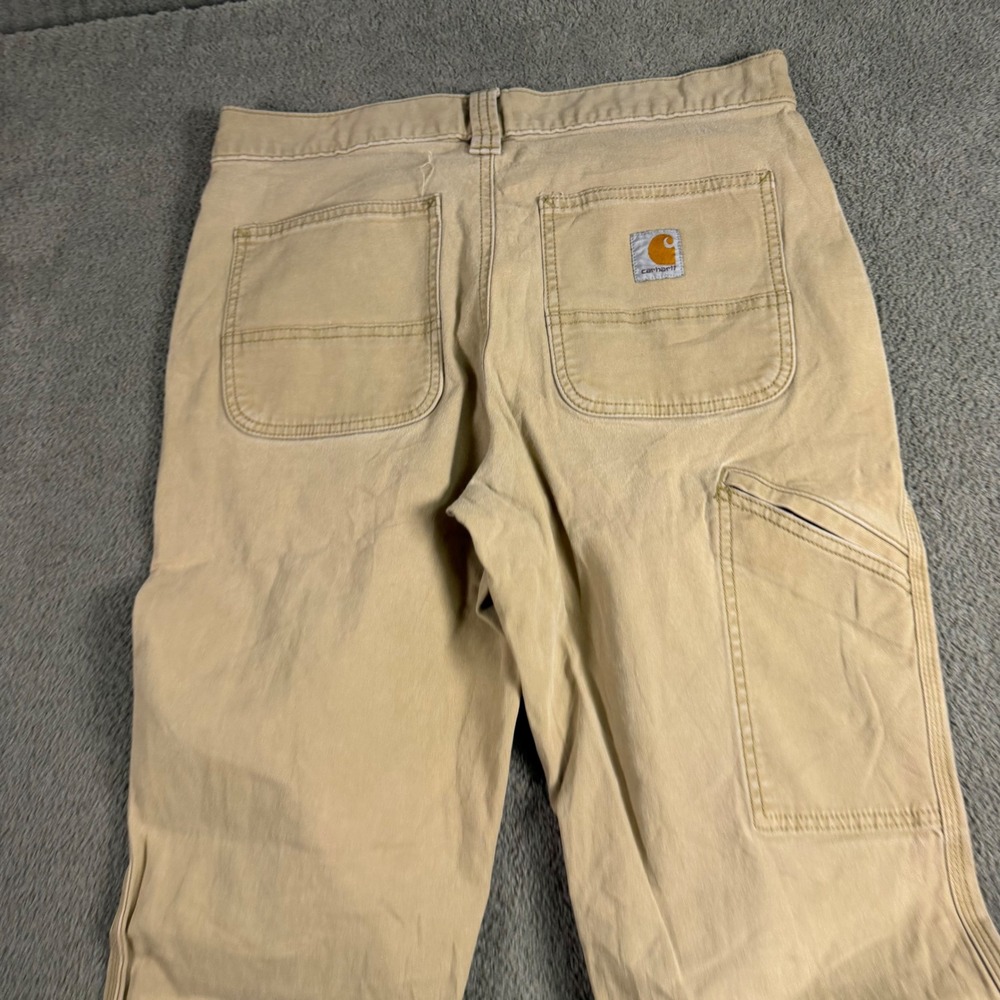 Carhartt Relaxed Fit Carpenter Pants Tan Canvas Work Trousers 30x30 Utility